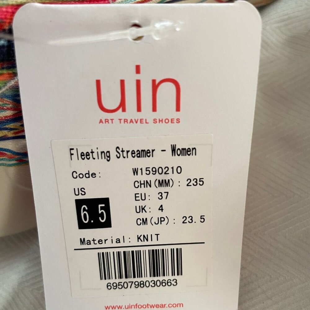 NEW NIB UIN Footwear Slip On Fashion Sneakers Lightweight Size 6.5 Festival $160 - Picture 6 of 15